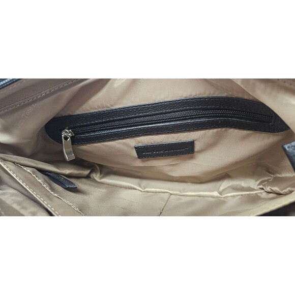 Gun Tote'n Mamas Cargo Pocket Black Leather Conceal Carry Tote Bag Turn Locks - Picture 7 of 16